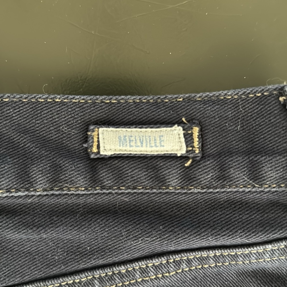 Brandy Melville Navy Denim Shorts - Picture 3 of 4